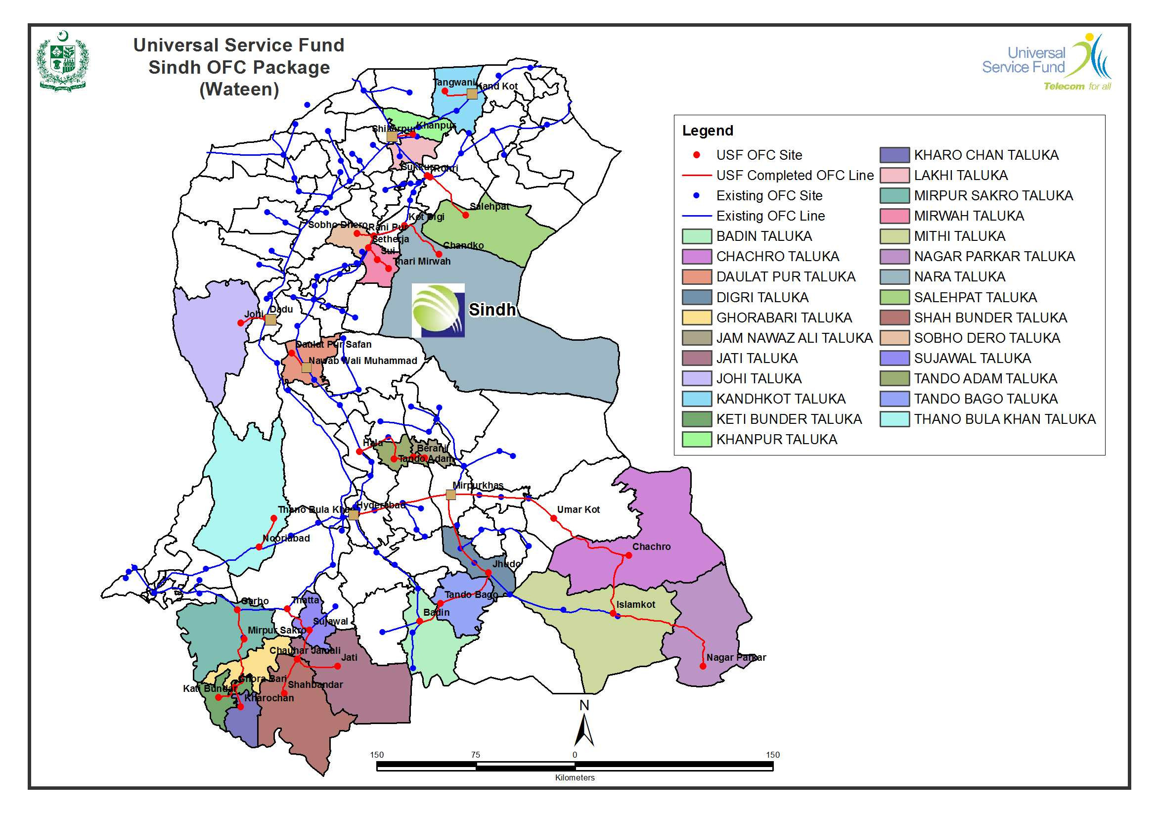 SINDH PACKAGE Map