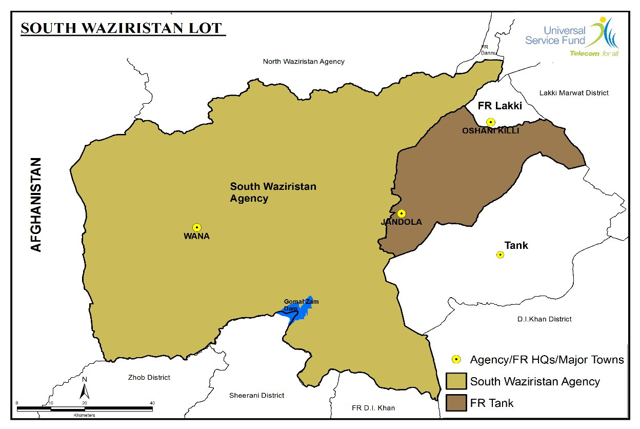 SOUTH WAZIRISTAN Map