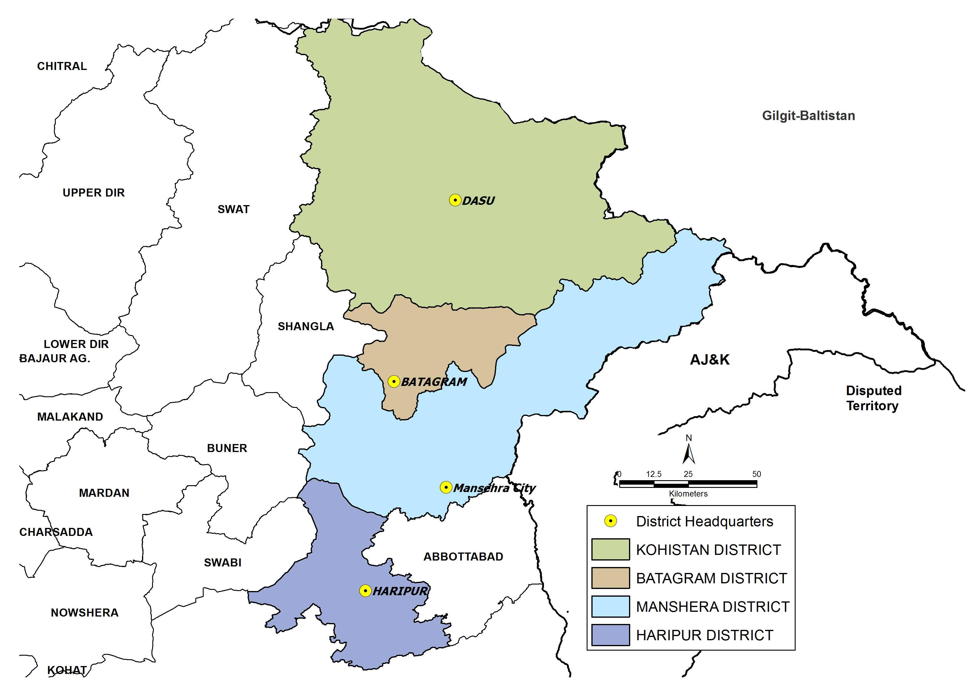 MANSEHRA Map